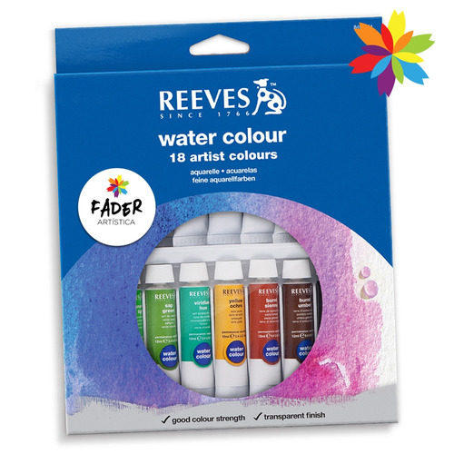 Set Acuarelas Reeves X 18 Colores Pomo 10 Ml Barrio Norte