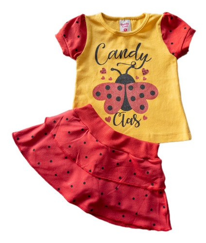 Imagem 1 de 3 de Conjunto Infantil Menina Candy Class