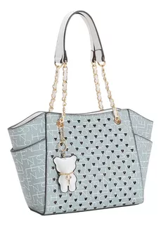 Bolsa Feminina New Cristal Ombro Chenson Ombro Cg83813 Cor Azul