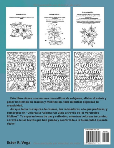 Colorea La Palabra: Un Viaje A Traves De Los Versiculos Bibl