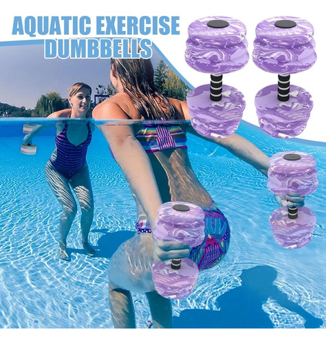 Mancuernas Acuáticas X2 - Flotantes & Eva Para Piscina