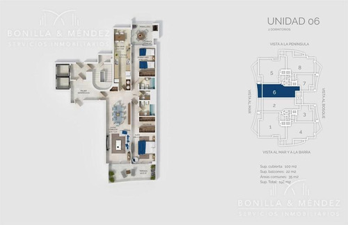 Look Brava, 3 Dormitorios En Suite Toilette Dependencia
