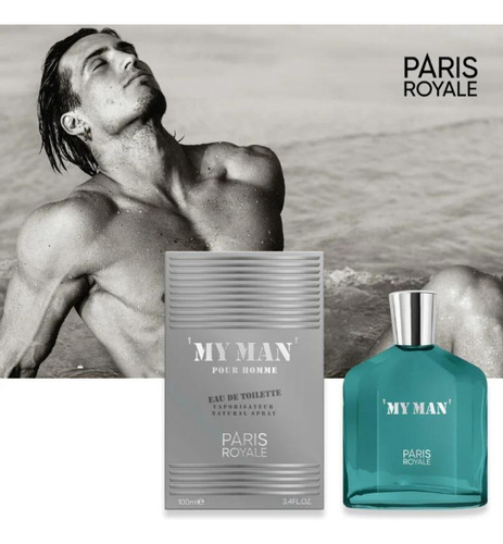 Perfume Árabe My Man - Masculino - 100ml - Paris Royale - Ótima Fixação Projeção E Qualidade, ,