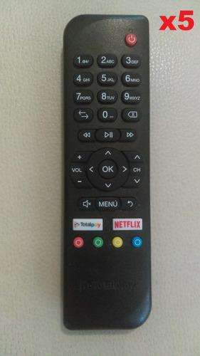 Imagen 1 de 1 de Paquete De 5 Controles Remotos Totalplay Originales