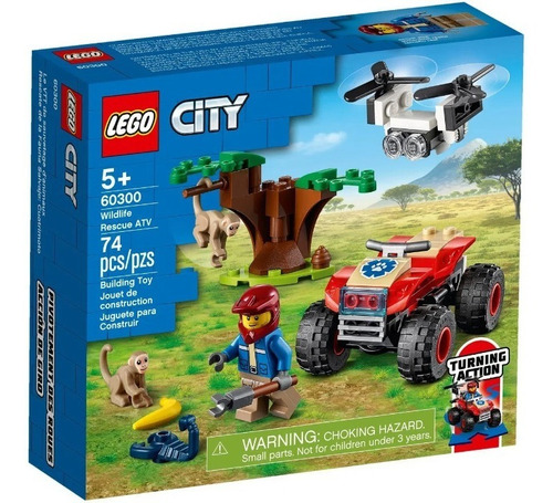 Lego City Quadriciclo Explorador Animais Selvagens E Drone