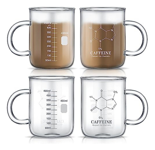 Taza De Caf De Vidrio Borosilicato 450ml