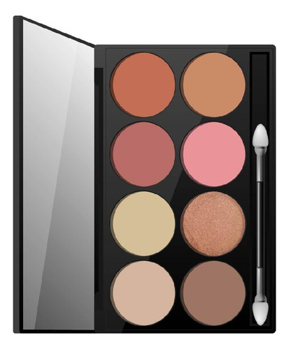 Imagen 2 de 6 de Set De Maquillaje Rubores E Iluminadores Xulu Cosmeticos