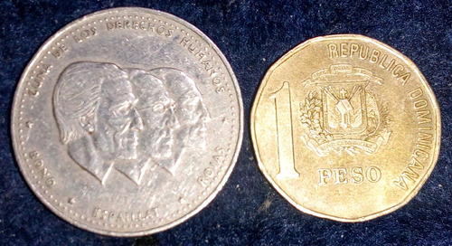 Monedas Republica Dominicana. Lote X 2 Unidades (Usado)