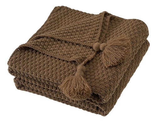 Manta Tejida De Estilo Nórdico, Ligera, Para Cama,