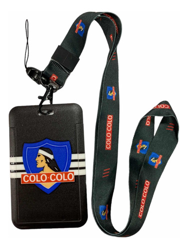 X2lanyard Equipo Colo Colo Fútbol Portacredencial Horizontal