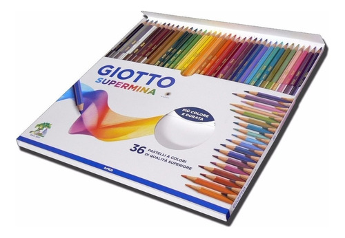 Lapices Color Supermina Set X 36 Largos Giotto 