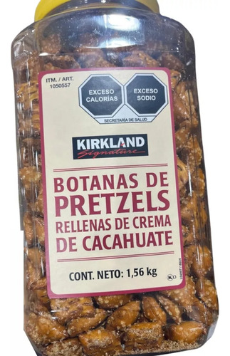 Botanas Pretzels Rellenos Crema De Cacahuate Kirkland 1.56kg
