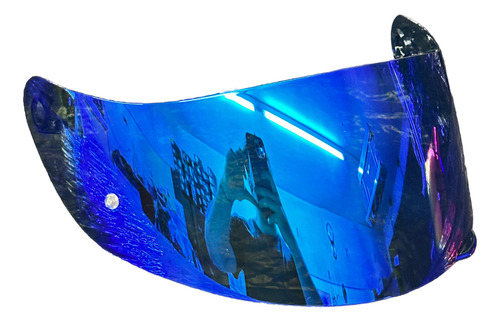 Visor Para Casco Agv K1 K3sv K5 Tornasolado Anti Uv Azul