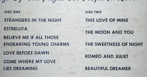Lp The Romantic Moods (strangers In The Night) Importado (Usado)