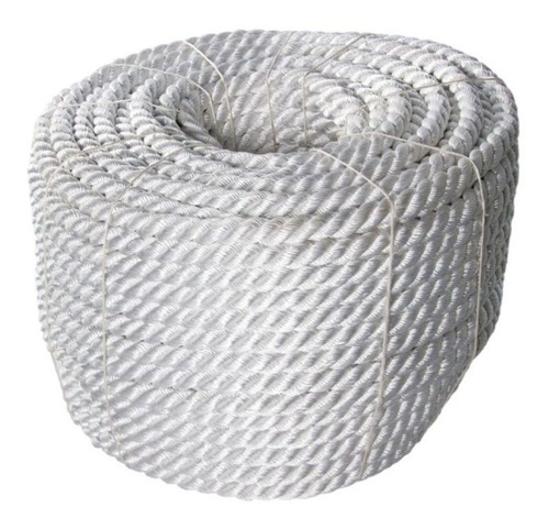 Cabo Corda Torcido 3 Pernas Nylon Poliester Ancora 10mm 100m