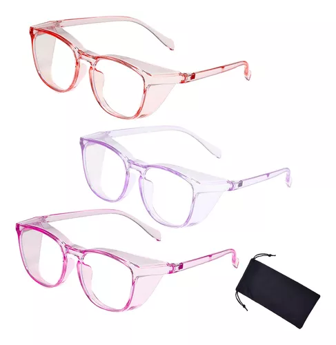 Uzuibang Gafas De Seguridad Para Mujer, Paquete De 3, Gafas.