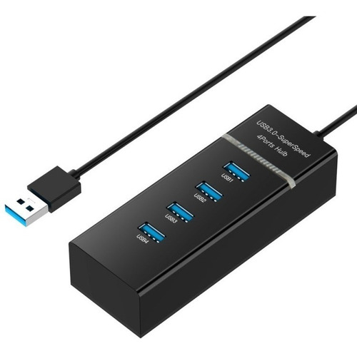 Imagen 1 de 7 de Hub Usb 3.0 Pc Windows Notebook Mac 4 Puertos Salidas Pc Escritorio