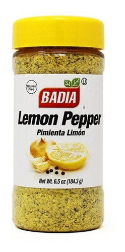 Imagen 4 de 6 de Pimienta Limon X 184 Gr Badia - Especias Premium Sin Tacc