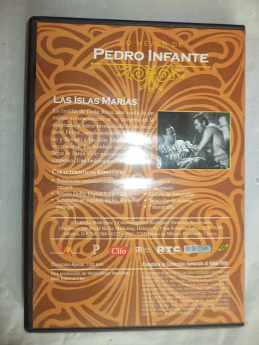 Dvd. Las Islas Marías. Pedro Infante. Emilio Fernández (Usado)