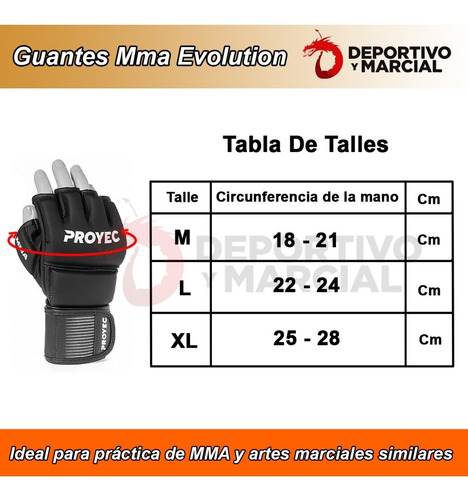 Imagen 4 de 9 de Guantes Mma Grappling Proyec Jiu Jitsu Boxeo Ufc Krav Maga