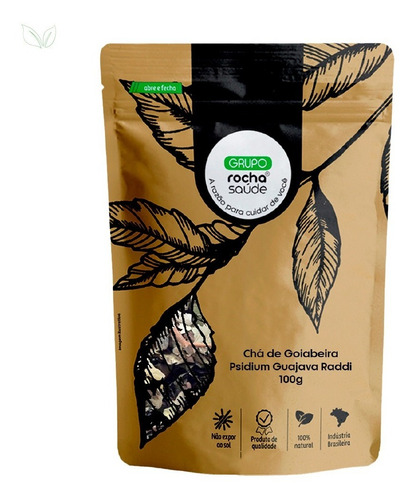 Chá De Goiabeira Puro Sem Misturas Rocha Saude 100g