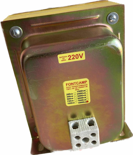 Auto Transformador Bi-volt 10,000 Va Fontcamp Branco