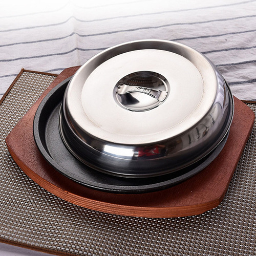 New,, Cubierta Redonda Para Alimentos Griddle Western