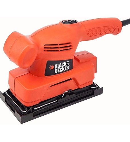 Lijadora orbital Black+Decker CD455 naranja y negra 50Hz 138W 220V