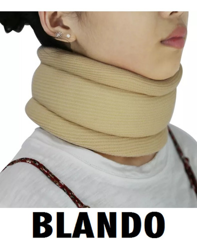 Collarín Cervical Ortopédico Blando Velcro Regulable  Cuello