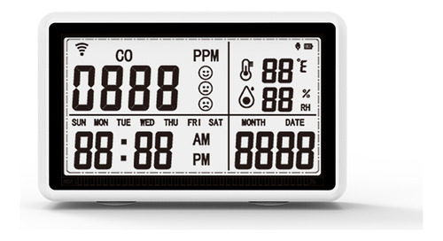 Pantalla De Sala En Tiempo Real Con Higrotermógrafo Electrón