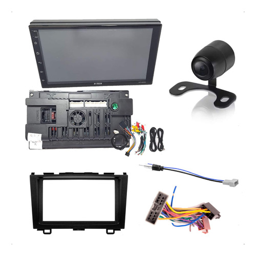 Kit Multimídia Ht-6200 + Moldura Cr-v + Chicotes E Câmera 