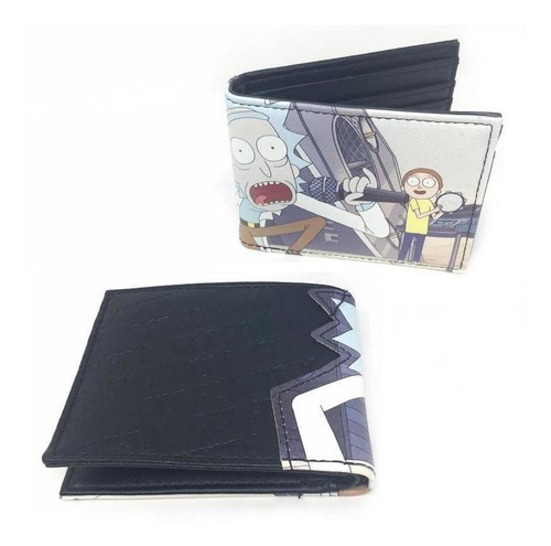 Imagen 1 de 1 de Cartera Rick And Morty Gets Schwifty 2-caras