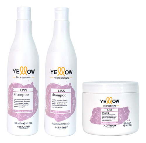 Yellow Liss 2 Shampoo 500 Ml + Mascarilla Liss 500 Ml