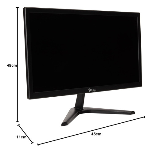 Monitor Stylos 18.5 Led 1366x768 Dp Vga Hdmi 60hz