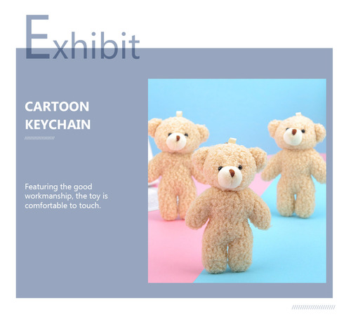 3 Adorables Muñecos De Peluche Con Forma De Oso Colgante Par