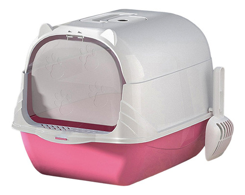 L Caja De Arena For Gatos Cerrada Y Cubierta Con Capucha,