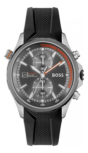 Reloj Para Hombre Hugo Boss Globetrotter  1513931 Negro