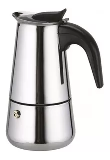 Cafetera Espresso Maker 9 Tazas manual plateada italiana