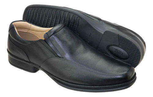 Sapato Rafarillo Social Couro Masculino Preto 9227-00c