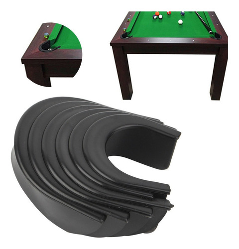 . 6 Piezas De Mesa De Billar, Forros De Bolsillo De Billar,