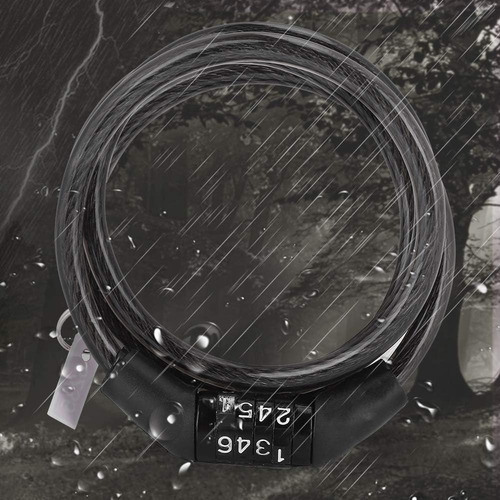 Candado Cable De Bloqueo De Acero Combinado Para Bicicletas