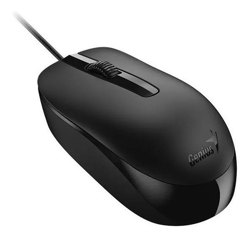 Kit de teclado y mouse Genius KM-160 Inglés US de color negro