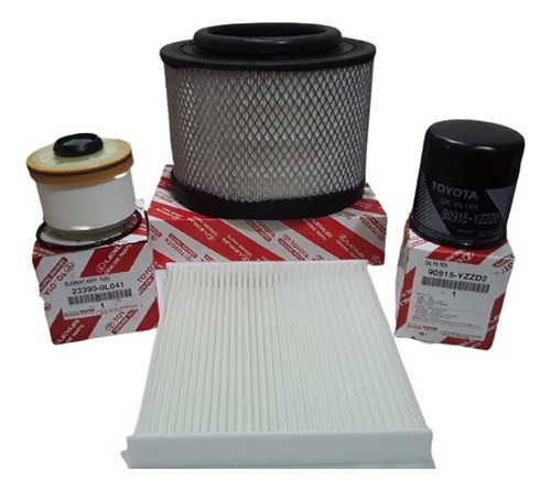 Kit Filtros Originales Toyota Hilux/sw4 2005-2015