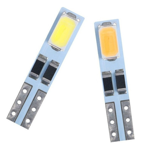 10x Ampolleta Led T5 Canbus Anti Error 5630smd W3w Blanco