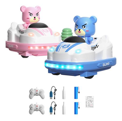 2 Coches De Control Remoto, Juego De Coches Rc Con Música