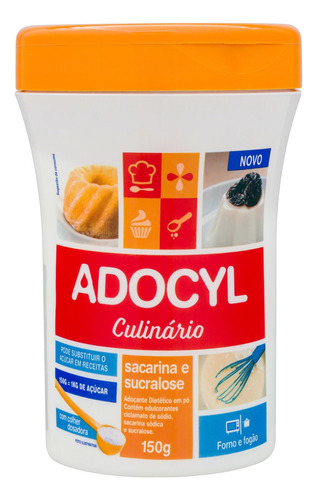 Adoçante Culinário em Pó Adocyl Pote 150g