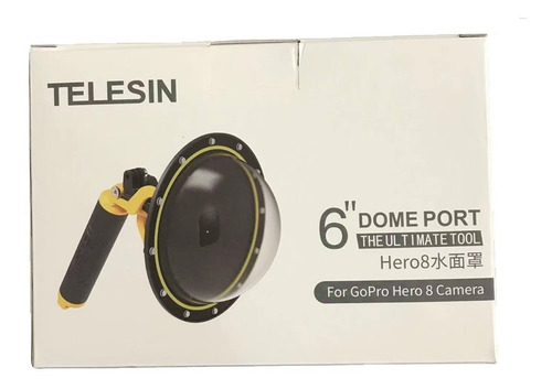 Domo Telesin para Gopro Hero 8 negro con palanca y gatillo