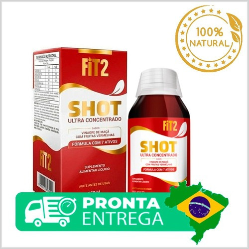 Shot Fit2 Ultra Concentrado Vinagre De Maçã Original 3 Un