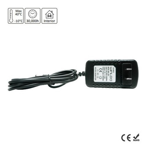 Imagen 2 de 2 de Fuente De Poder Interior Eliminador De Voltaje 24w Wel-001