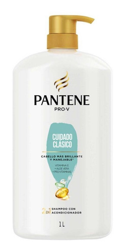 Shampoo Con Acondicionador Pantene Pro-v Cuidado Clásico 1 L